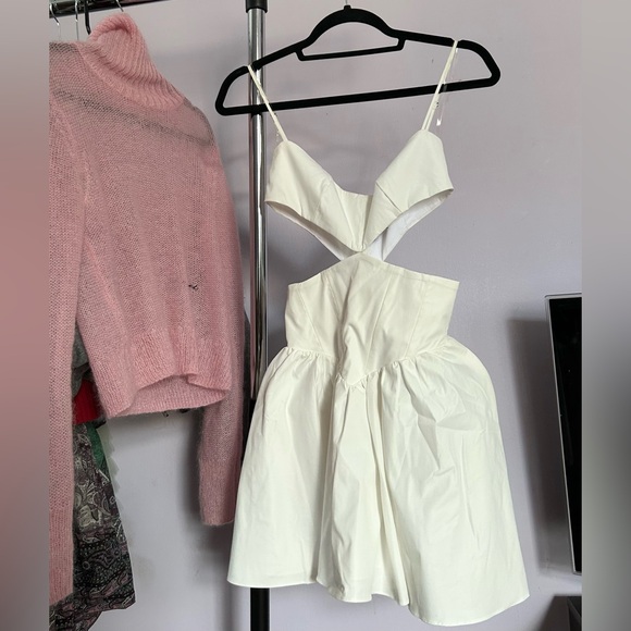 Mistress Rocks White Cutout Corset Mini Dress - Picture 2 of 4